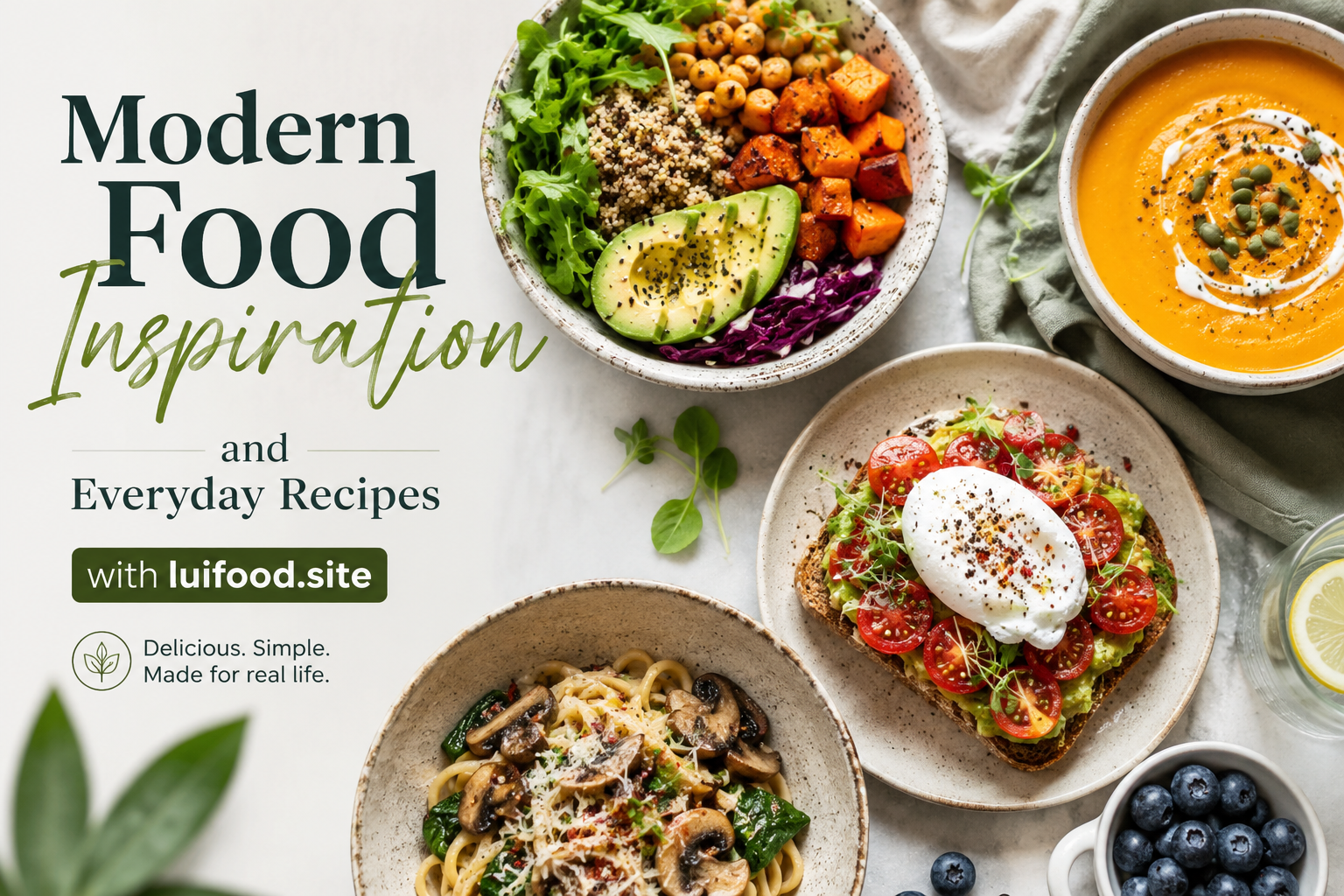 Modern Food Inspiration and Everyday Recipes with luifood.site